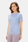 Amante Scoop Neck Sleep Tee - Lavender Tropical Print — thumbnail 2